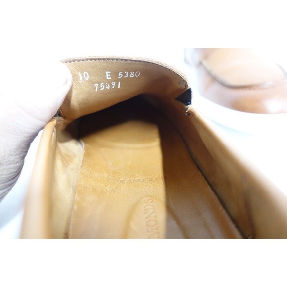 ALLEN EDMONDS Men Randolph Slip-On Sneakers Brown 10 E Wide Penny Loafers Casual - Picture 10 of 10